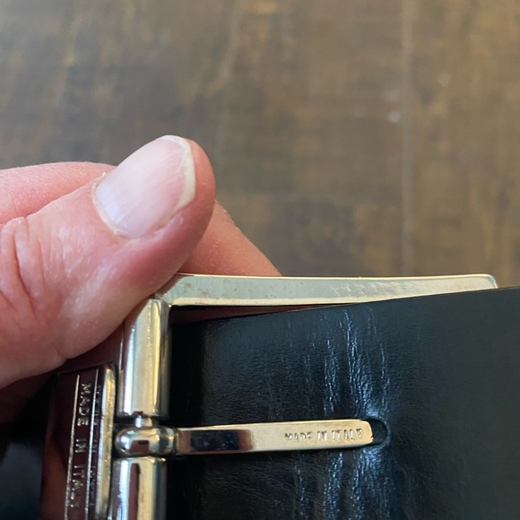 Dolce & Gabbana Black Calf leather Silver metal buckle belt belt - Picture 7 of 14